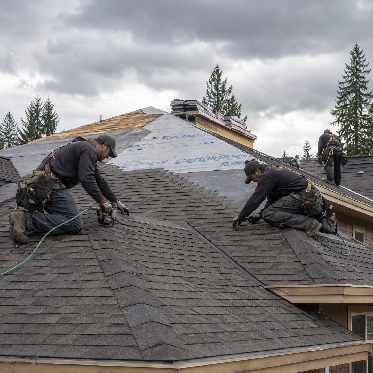 Architectural Asphalt Shingles Weatherwood Bundle