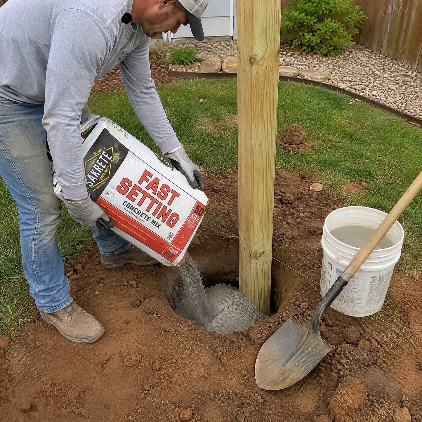 Concrete Mix Fast-Setting 50lb Bag