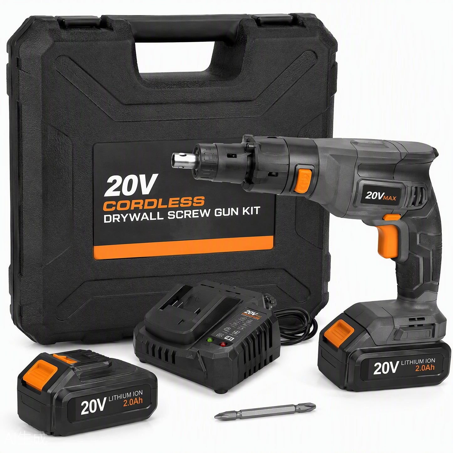 Cordless Drywall Screw Gun 20V Brushless Kit