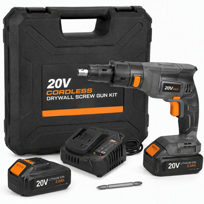 Cordless Drywall Screw Gun 20V Brushless Kit