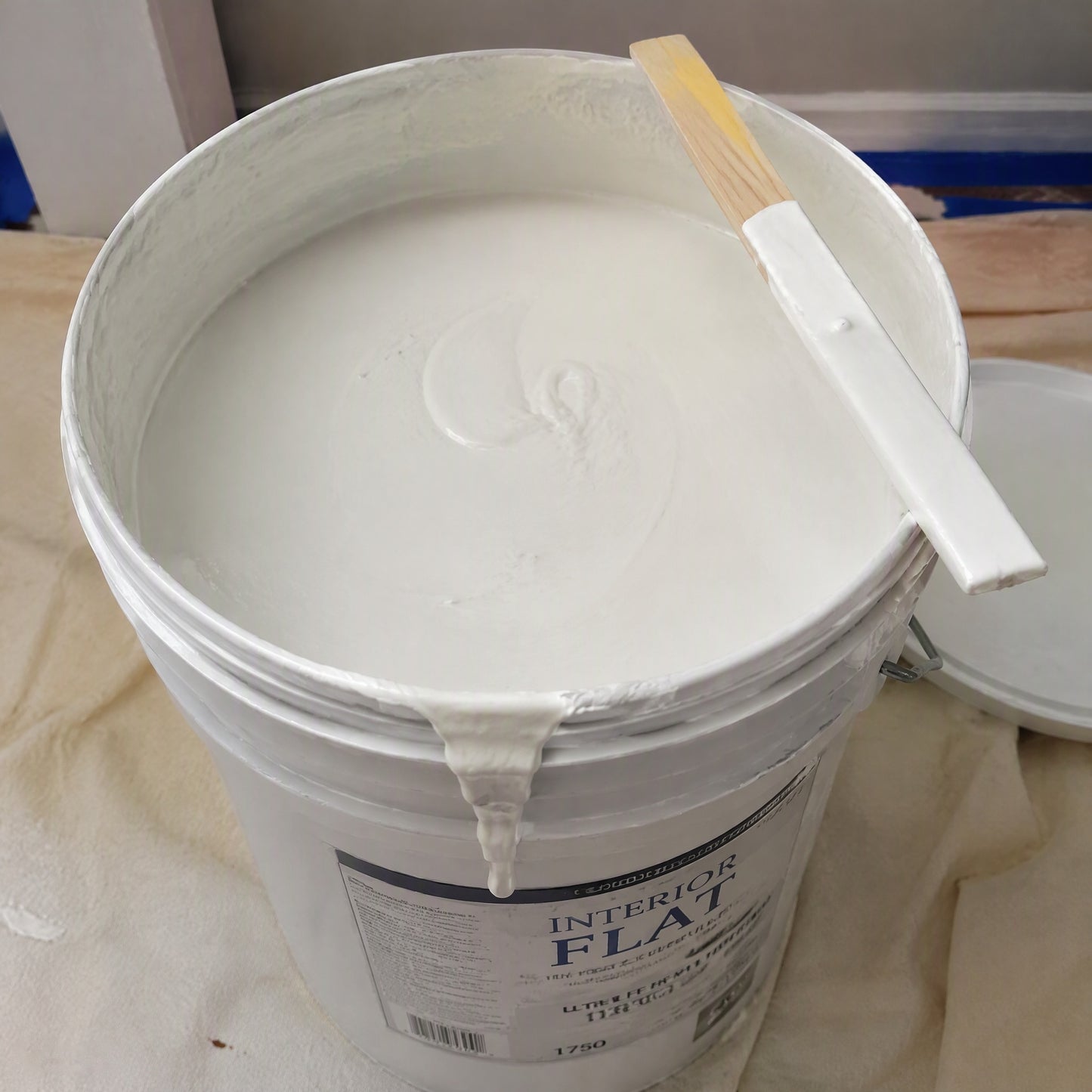 Exterior Acrylic Latex House Paint Flat White 5 Gallon