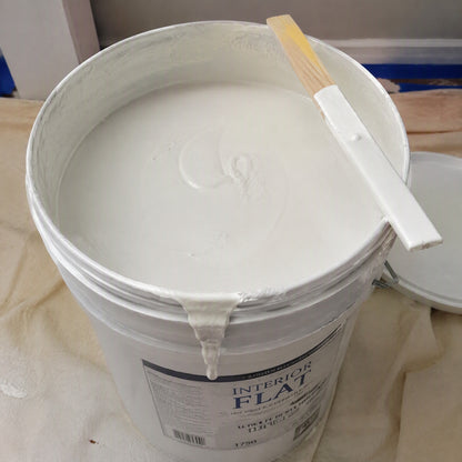 Exterior Acrylic Latex House Paint Flat White 5 Gallon
