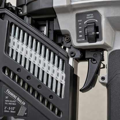 Framing Nailer Pneumatic 21-Degree Full Round Head