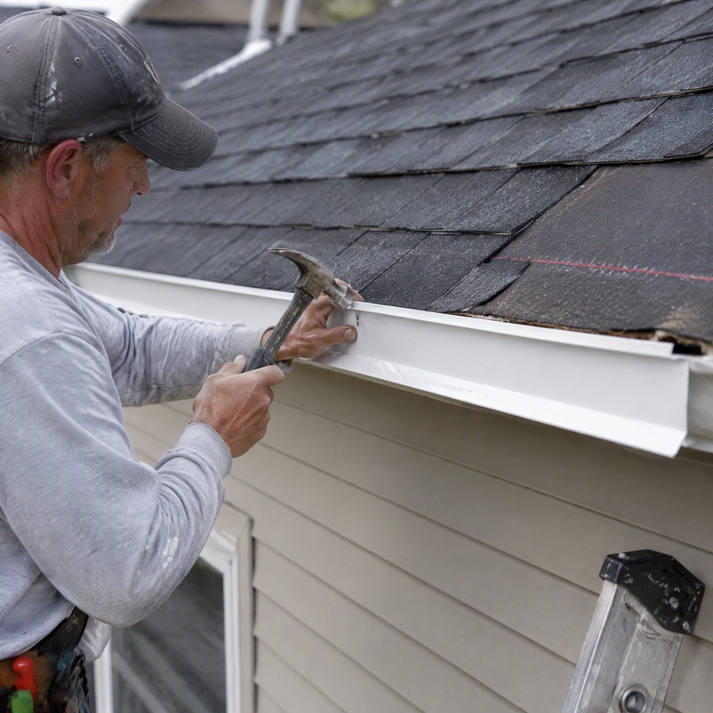 Galvanized Steel Drip Edge Flashing 10' White