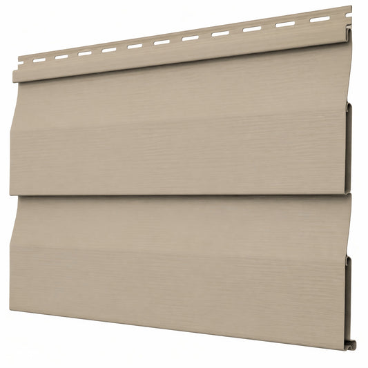 Vinyl Siding Panel Double 4" Dutch Lap Clay
