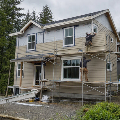 Vinyl Siding Panel Double 4" Dutch Lap Clay